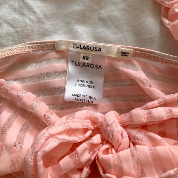 Tularosa Lara Mini in Blush Stripe Swim Coverup - Picture 8 of 9